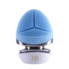Electric vibrating heating facial cleansing brush - blue