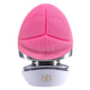 Electric vibrating heating facial cleansing brush - pink